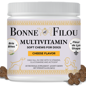 12 in 1 Multivitamin Soft Chews Dog Supplement, 60 count (Cheese flavor)