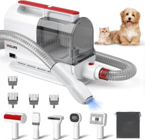 VacLife Pet Hair Vacuum For Shedding Grooming With Dog Clipper - Multipurpose Dog Grooming Kit With Brushes And Other Grooming Tools For Dogs And Cats