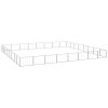 Dog Kennel Silver 688.9 ft¬≤ Steel