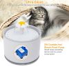 2.4L Automatic Dog Cat Water Fountain Electric LED Pet Flower Water Dispenser Ultra Silent Health Cat Waterer Auto Off Level Window