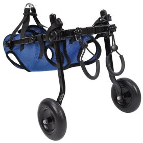 Pet Disabled Dog Wheelchair Scooter (Option: Blue-XS)