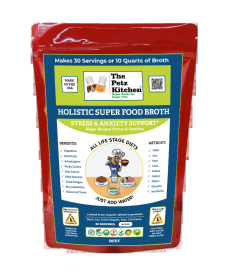 Super Food Broth Stress & Anxiety Support* The Petz Kitchen Dogs & Cats (size: 4.5 Oz.)