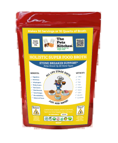 Super Food Broth Stone Breaker Support* The Petz Kitchen Dogs & Cats (size: 4.5 Oz.)