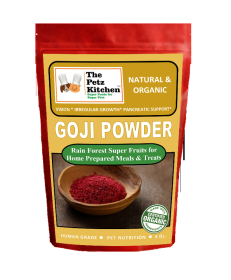 Goji Powder - Vision, Irregular Growth & Pancreatic Support* The Petz Kitchen (size: 4 Oz.)