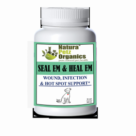 Seal Em & Heal Em Capsules Dog Cat & Small Animal*  Wound, Infection & Hot Spot Support* (size: DOG/ 90 caps / 450 mg)