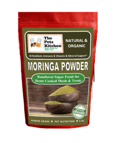 Moringa Leaf Powder Organic Antioxidant Vitamin & Mineral Support* The Petz Kitchen Super Foods (size: 4 Oz Bag)