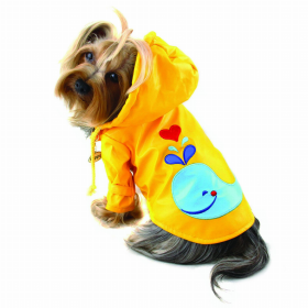 Splashing Whale Raincoat with Cotton Lining (size: small)