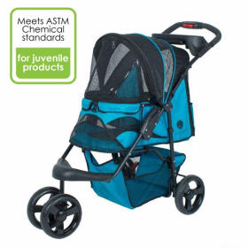 Durable Pet Stroller (Color: Mermaid)