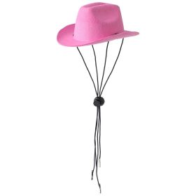 Western Cowboy Style Dogs And Cats Cowboy Pet Hat (Color: Pink)