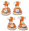 Buckle-Supportive Pvc Waterproof Pet Sandals Shoes - Set Of 4